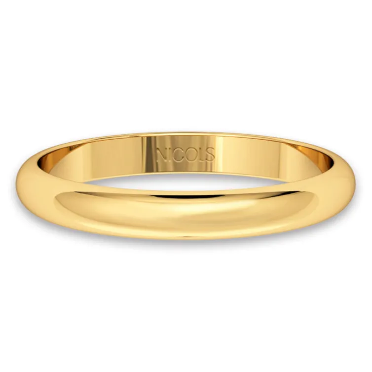 Alianza de Boda Wicca Oro Amarillo
