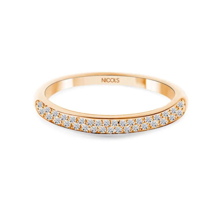 Alianza Diamantes Lilia 0.32 Oro Rosa