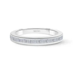 Anillo Alianza Abelia 0.30 Oro Blanco