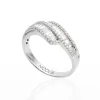 Anillo Alianza Abelia 0.64 Oro Blanco