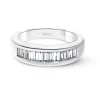 Anillo Alianza Abelia 0.70 Oro Blanco