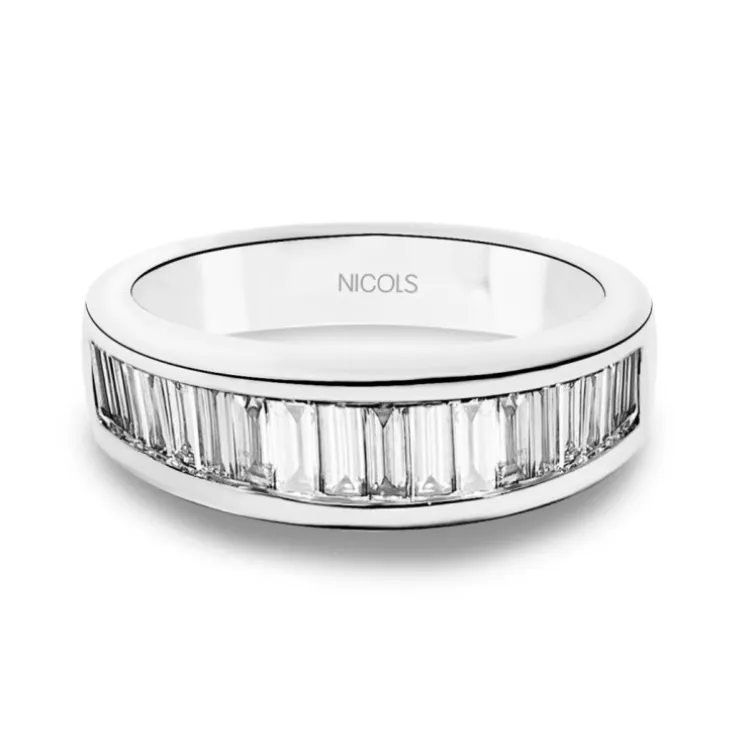 Anillo Alianza Abelia 1.30 Oro Blanco