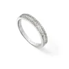 Anillo Alianza Princess 0.50 Oro Blanco