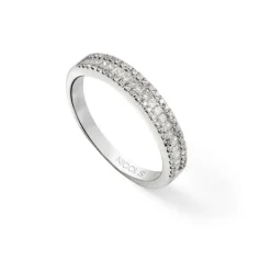 Anillo Alianza Princess 0.50 Oro Blanco