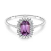 Anillo Amatista y Diamantes Candy