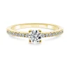 Anillo Compromiso Dafne Petit Diamante 0.30 Oro Amarillo
