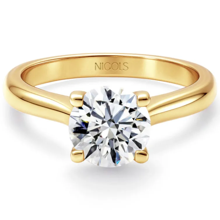 Anillo compromiso diamante 0,10 a 0,70 quilates Nancy oro amarillo 18K