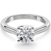 Anillo compromiso diamante 0,10 a 0,70 quilates solitario Megan platino