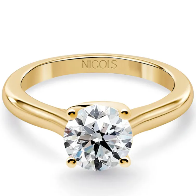 Anillo compromiso Megan diamante 0,10 a 0,70 quilates solitario