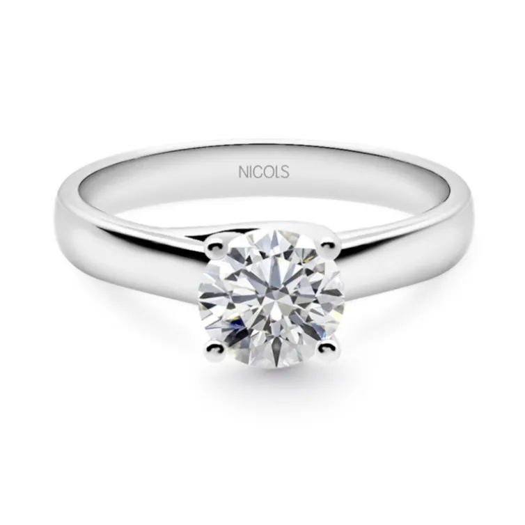 Anillo Compromiso Megan Oro Blanco Diamante 1.15Ct