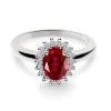 Anillo Compromiso Rubi Dalia 1.00