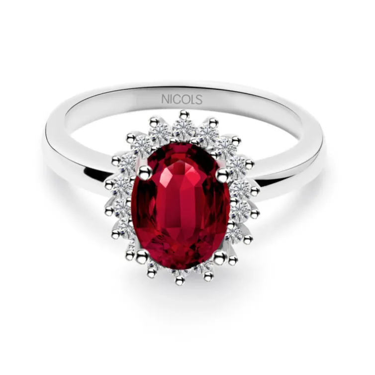 Anillo Compromiso Rubi Dalia 1.30
