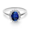 Anillo Compromiso Zafiro Dalia 0.95