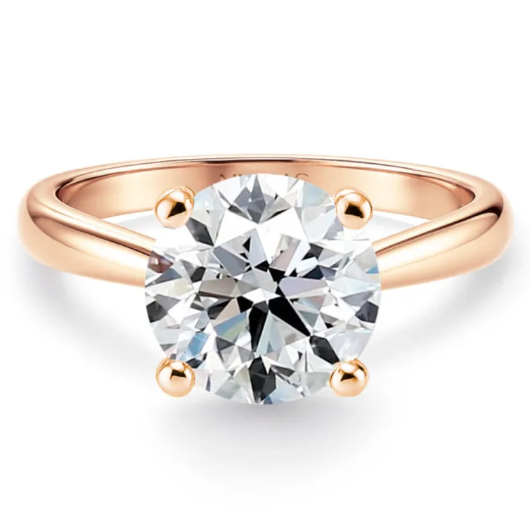 Anillo Diamante 2.5 Ct Nicole Oro Rosa