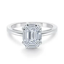 Anillo Diamante 0.70 Ct Talla Esmeralda Vrait