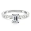 Anillo Diamante 0.50 Esmeralda Camille