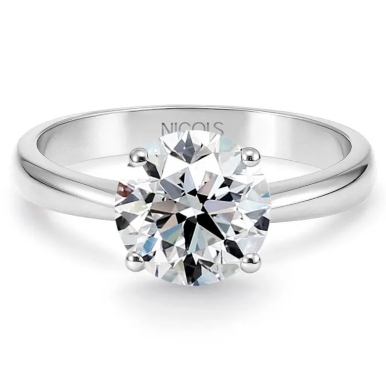 Anillo diamante 1 quilate platino Frida solitario