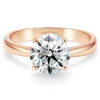 Anillo diamante 2 quilates oro rosa Frida