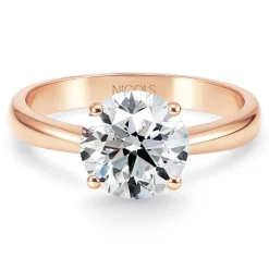 Anillo diamante 0,75 quilates solitario Frida oro rosa