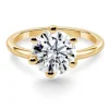 Anillo Diamante 2ct H VS Solitario Charlotte oro amarillo