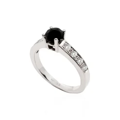 Anillo Diamante Negro Amelie Noir 0.65Ct