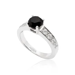 Anillo Diamante Negro Amelie Noir 1.15 Ct