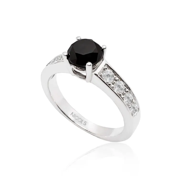Anillo Diamante Negro Amelie Noir 1.15 Ct