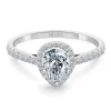 Anillo Diamante Pera Solitario 0.75 Quilates