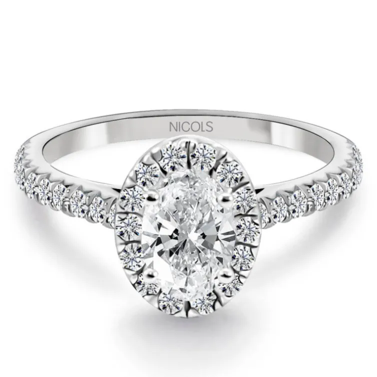 Anillo Diamante Talla Oval Seline 0.50 Ct