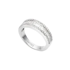 Anillo Diamantes Abelia 0.85 Oro Blanco