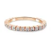 Anillo Diamantes Almenas Oro Rosa