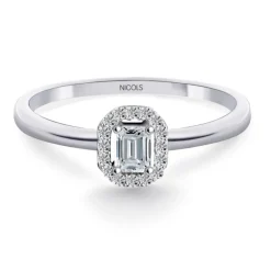 Anillo diamantes Angie talla Esmeralda 0.35