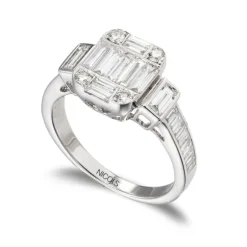 Anillo Diamantes Aniversario Wedding Band