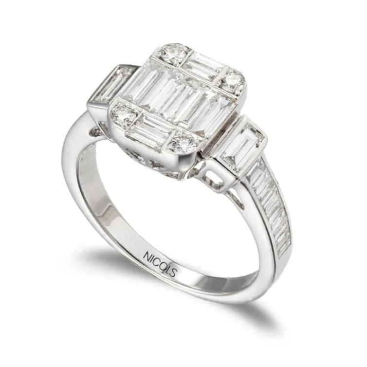 Anillo Diamantes Aniversario Wedding Band