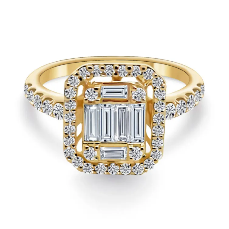Anillo Diamantes Aniversario Wedding Band