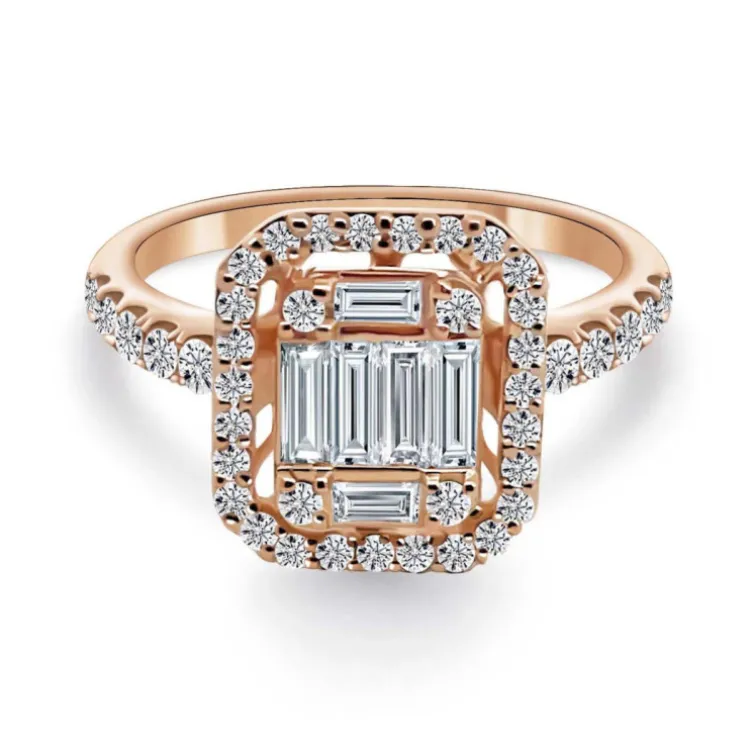 Anillo Diamantes Aniversario Wedding Band