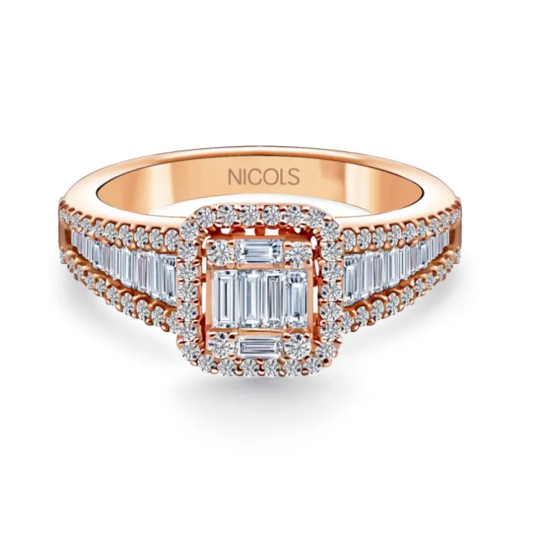 Anillo Diamantes Aniversario Wedding Band