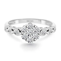 Anillo Diamantes Camelia 0.58