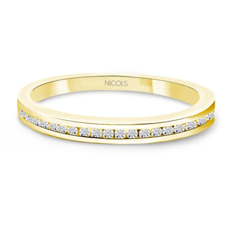 Anillo Diamantes Chloe 0.18 Oro Amarillo
