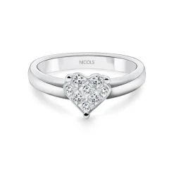 Anillo Diamantes Corazón Love 0.40 22910000211