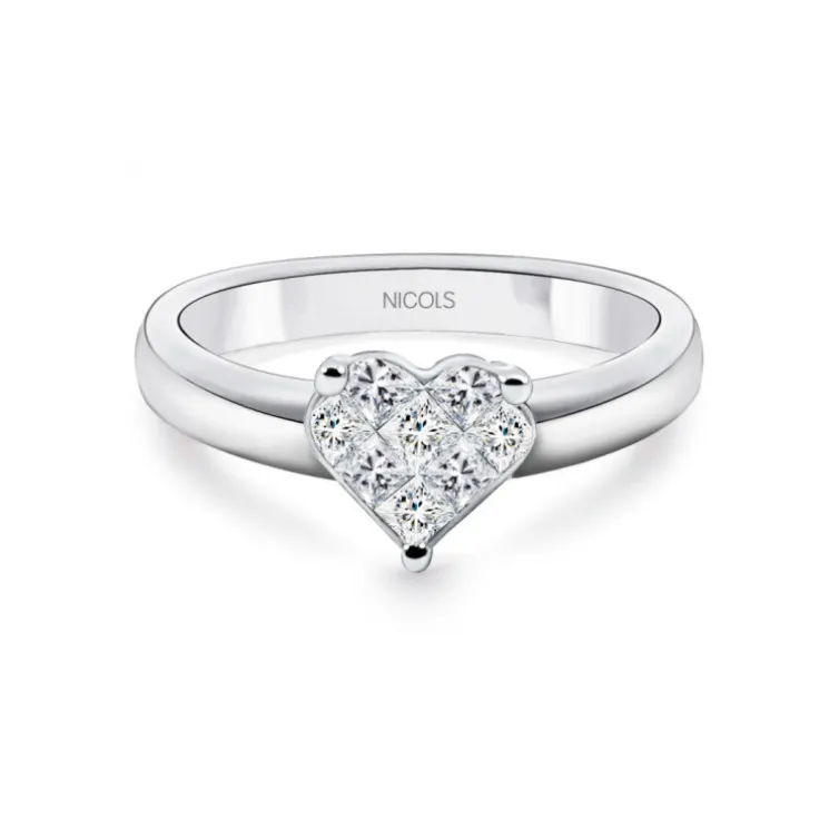 Anillo Diamantes Corazón Love 0.40 22910000211