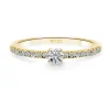 Anillo Diamantes Dafne Petit 0.15 Oro Amarillo
