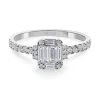 Anillo Diamantes Electra 0.58 Oro Blanco