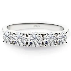 Anillo Diamantes Eloise 1.20 Oro Blanco
