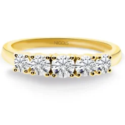 Anillo Diamantes Eloise 0.70 Oro Amarillo