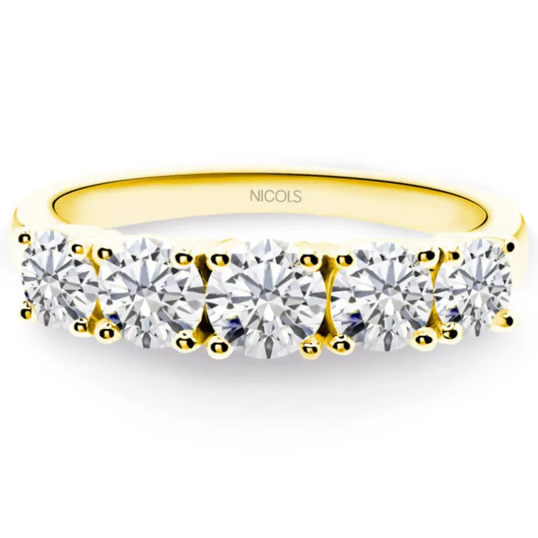 Anillo Diamantes Eloise 1.20 Oro Amarillo