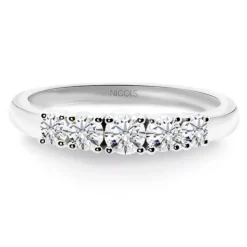 Anillo Diamantes Eloise 0.55 Oro Blanco