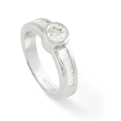 Anillo Diamantes Emily 1.24 Oro Blanco