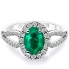 Anillo Diamantes Esmeralda Royal Jewels