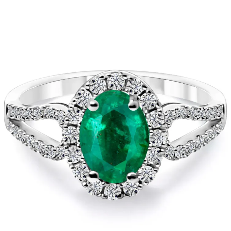 Anillo Diamantes Esmeralda Royal Jewels